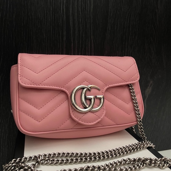 Pink Gucci Marmont 2.0 Supermini Handbag - Picture 3 of 15